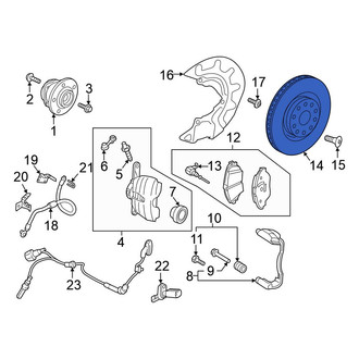 Volkswagen OE - Front Disc Brake Rotor
