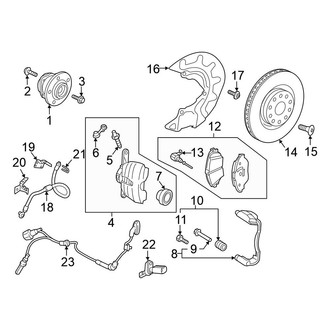 Volkswagen OE - Front Suspension - Brake Components (GLI Autobahn / GLI S)