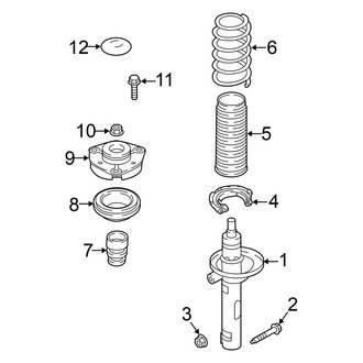 Volkswagen OE - Front Suspension - Struts & Components (R-Line / S / SE / SEL / SEL Premium)