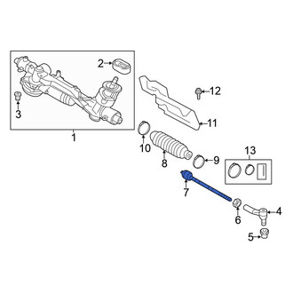 Volkswagen OE - Front Inner Steering Tie Rod End
