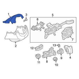 Volkswagen OE - Lower Steering Column Cover