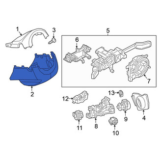 Volkswagen OE - Lower Steering Column Cover
