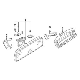 Volkswagen OE - Windshield - Inside Mirrors (With Rain Sensor, W/O Camera), (GLI Autobahn)