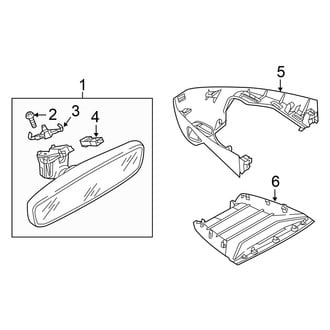 Volkswagen OE - Windshield - Inside Mirrors (With Rain Sensor, With Camera), (GLI Autobahn / S / SE / SEL / Sport)