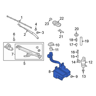 Volkswagen OE - Washer Fluid Reservoir