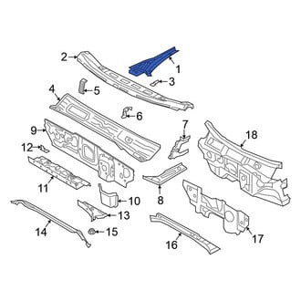 Volkswagen OE - Front Right Cowl Cover