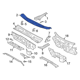 Volkswagen OE - Front Cowl Grille Panel