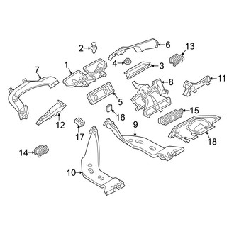 Volkswagen OE - Instrument Panel - Ducts