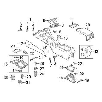 Volkswagen OE - Console (Body & Components)