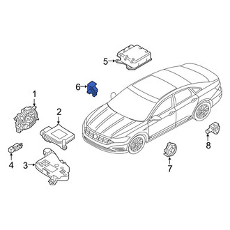 Volkswagen OE - Rear Air Bag Impact Sensor