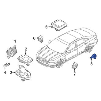 Volkswagen OE - Rear Air Bag Impact Sensor