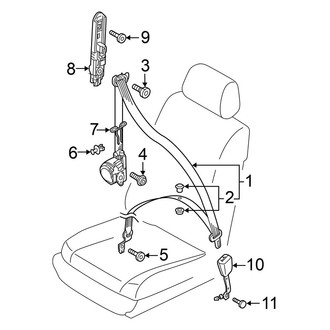 Volkswagen OE - Restraint Systems - Front Seat Belts