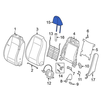 Volkswagen OE - Front Right Headrest