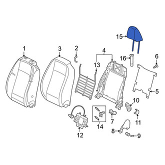 Volkswagen OE - Front Right Headrest