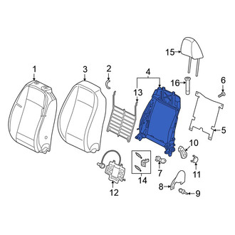 Volkswagen OE - Front Left Seat Back Frame
