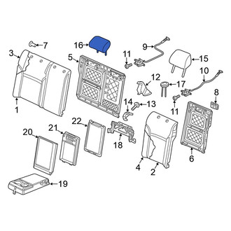 Volkswagen OE - Front Right Headrest