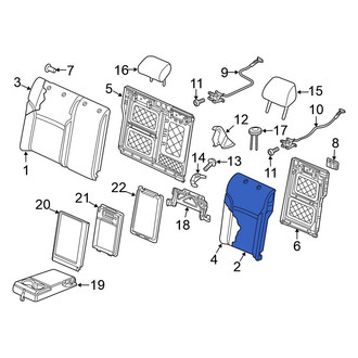 Volkswagen OE - Rear Left Seat Back Cushion Cover