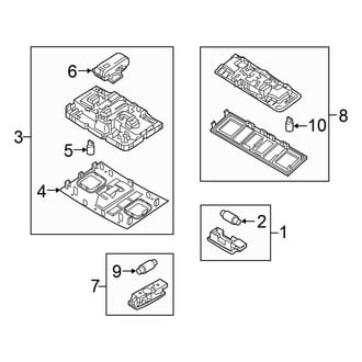 Volkswagen OE - Roof - Overhead Lamps (GLI Autobahn / GLI S / R-Line / SE / SEL / SEL Premium)