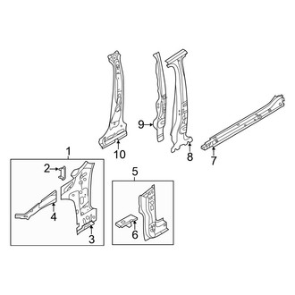 Volkswagen OE - Pillars, Rocker & Floor - Center Pillar & Rocker