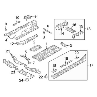 Volkswagen OE - Pillars, Rocker & Floor - Floor & Rails