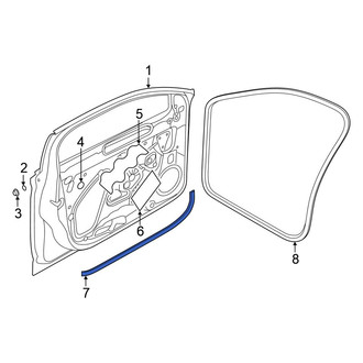 Volkswagen OE - Front Left Outer Door Seal