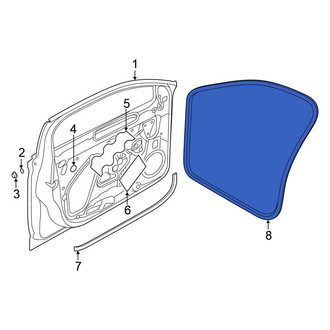 Volkswagen OE - Front Left Inner Door Seal