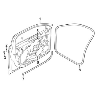 Volkswagen OE - Front Door - Door & Components