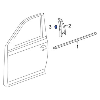Volkswagen OE - Door Mirror Trim Ring Clip