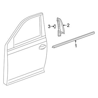Volkswagen OE - Front Door - Exterior Trim