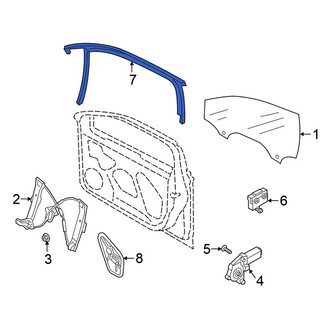 Volkswagen OE - Front Left Window Channel