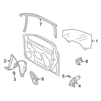 Volkswagen OE - Front Door - Glass & Hardware