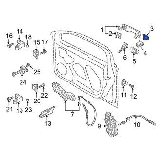 Volkswagen OE - Rear Left Outer Exterior Door Handle Cover