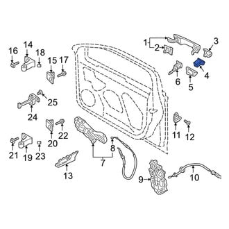 Volkswagen OE - Rear Right Exterior Door Handle Cover