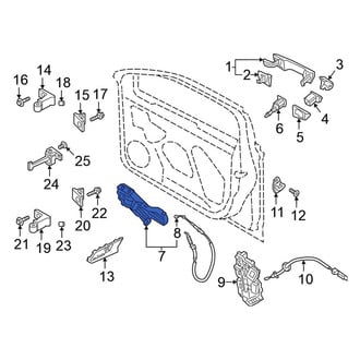 Volkswagen OE - Rear Right Exterior Door Handle Reinforcement