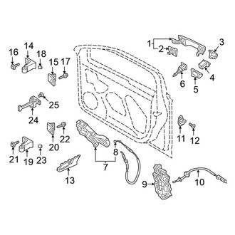 Volkswagen OE - Front Door - Lock & Hardware
