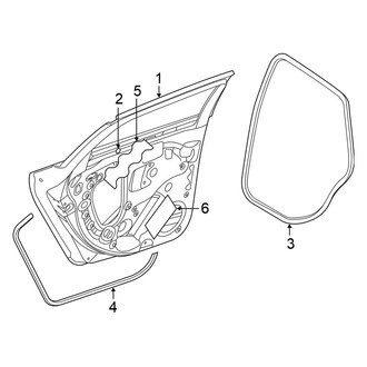 Volkswagen OE - Rear Door - Door & Components