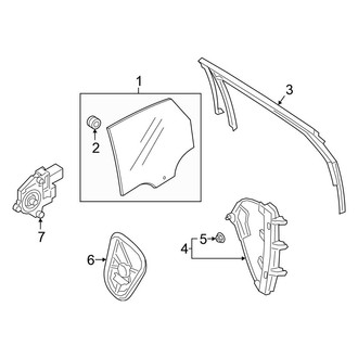 Volkswagen OE - Rear Door - Glass & Hardware