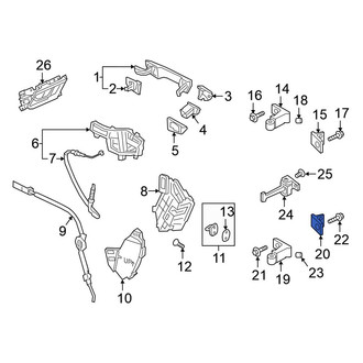 Volkswagen OE - Rear Left Lower Door Hinge