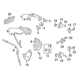 Volkswagen OE - Rear Door - Lock & Hardware