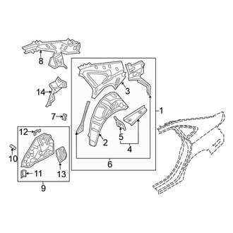 Volkswagen OE - Quarter Panel - Inner Structure