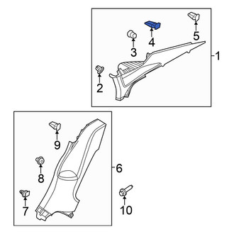 Volkswagen OE - Upper Quarter Panel Trim Panel Clip