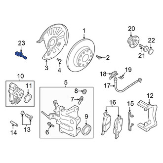 Volkswagen OE - Rear ABS Wheel Speed Sensor