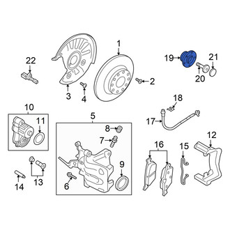 Volkswagen OE - Rear Wheel Bearing and Hub Assembly