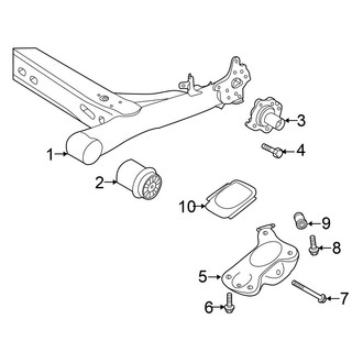Volkswagen OE - Rear Suspension - Suspension Components (W/O 4 Link Suspension), (R-Line / S / SE / SEL / SEL Premium)