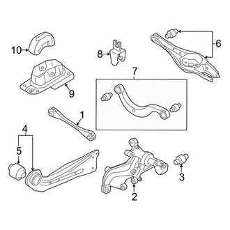 Volkswagen OE - Rear Suspension - Suspension Components (With 4 Link Suspension), (GLI Autobahn / GLI S)
