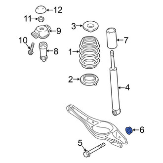 Volkswagen OE - Upper Suspension Shock Absorber Nut