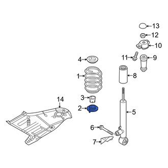 Volkswagen OE - Rear Lower Coil Spring Insulator