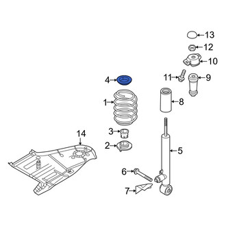 Volkswagen OE - Rear Upper Coil Spring Insulator