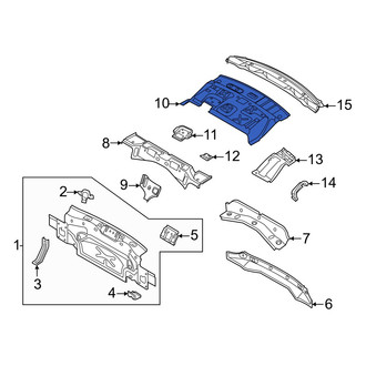 Volkswagen OE - Rear Center Package Tray
