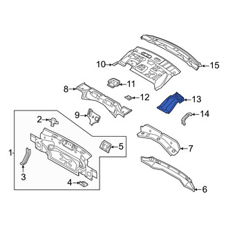 Volkswagen OE - Rear Left Package Tray